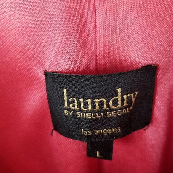 Laundry by Shelli Segal Calypso Shift Dress Colorful Bright 3/4 Sleeves Size L - Picture 11 of 14